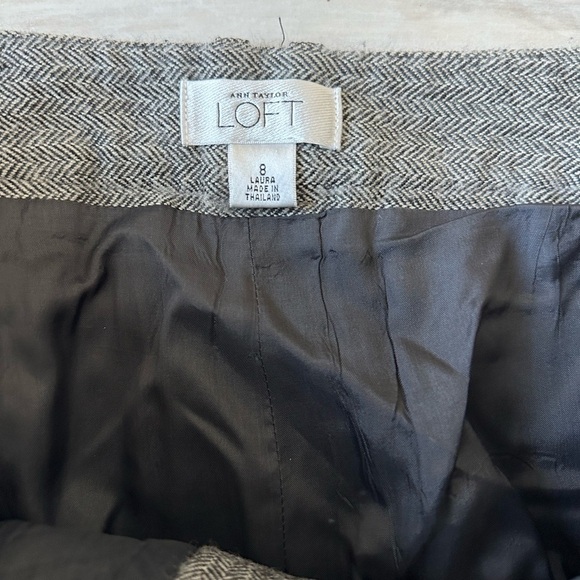 Ann Taylor Herringbone Wool Dress Pants - Picture 5 of 6